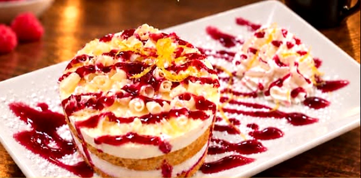Raspberry lemon drop cake